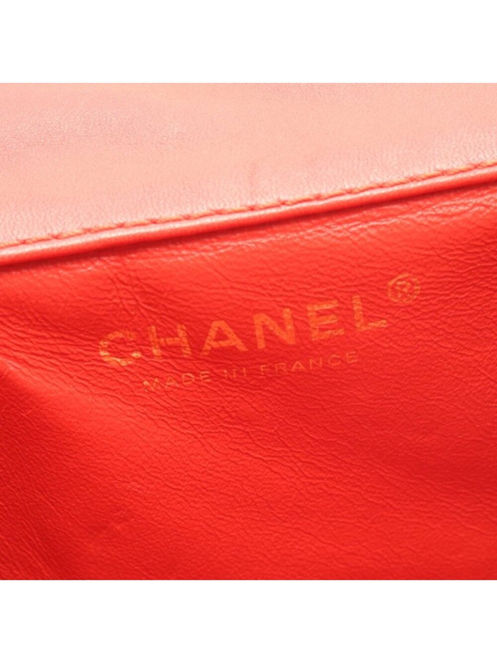 Chanel Shoulder Bag 2.55 Quilted Clutch Red Patent Leather Chain - Picture 4 of 10